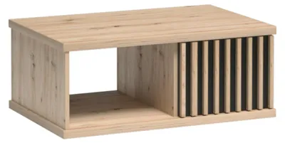 Obrázek produktu pro Konferenční stolek NAKUSP – dub – lamely – 90 x 36 x 58 cm