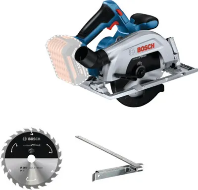 Produktbild von Bosch GKS 185-LI, Holz, Schwarz, Blau, Grau, Bürstenlos, 16,5 cm, 5000 RPM, 5,7 cm