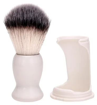 Image de Kit de rasoir à poils pour hommes, avec support, pour l'entretien de la barbe