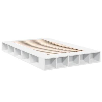 Obrázek produktu pro vidaXL Postel White 135x190 cm Dřevěný materiál