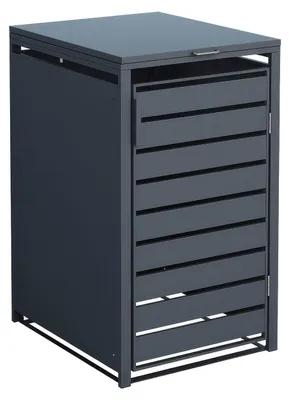 Produktbild von Westmann Metall Mülltonnenbox Kubus 240 L Anthrazit 68x80x116 cm