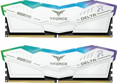 Produktbild von DIMM 64 GB DDR5-6000 (2x 32 GB) Dual-Kit (weiß, FF4D564G6000HC38ADC01, Delta RGB, INTEL XMP)