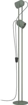 Produktbild von EGLO Stehlampe Tilston, Lampe Wohnzimmer, Standleuchte mit 2 schwenkbaren Spots, Leselampe aus Stahl in Grün, E14 Fassung, 142,5 cm