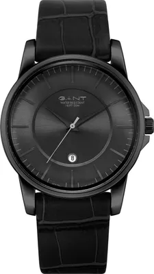 Image de Gant GTAD00401699I Warren noir bracelet en cuir Montre homme NOUVEAU