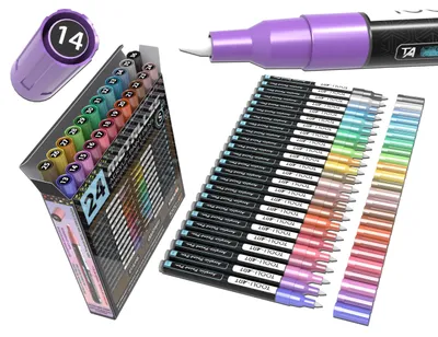 Produktbild von Set mit 24 Acrylmarkern