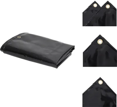 Image de vidaXL Bâche de protection 650 g/m² 3x4 m noir - Bâches