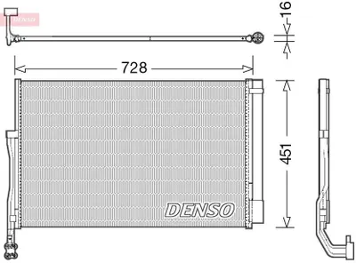 Produktbild von DENSO DCN02007 Kondensator Klimaanlage Klimakondensator für VW Touareg (7P5, 7P6) +Trockner