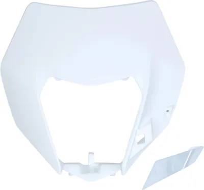 Image de Cache-phare UFO PLAST, cache-phare avant pour KTM EXC Sixdays EXC-F 125 - 500 cm³, années 2014 - 2016, couleur : blanc OEM