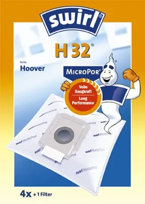 Produktbild von Swirl H 32 MicroPor, Hoover Alpina SC 184, SC 214, SC 221, SC 225, SC 227, SC 230, SC 231; Hoover Aria AR 10, AR 20, AR..., 4 Stück(e), 1 Stück(e)