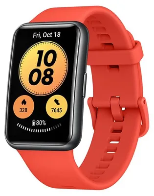 Produktbild von HUAWEI Watch FIT New Smartwatch, 1,64 Zoll, Deutsche Version, Pomelo Red