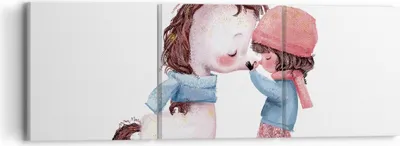 Produktbild von Bild auf Leinwand - Leinwandbild - 3 Teile - Einhorn Mädchen Kinder - 90x30cm - Wand Bild - Wanddeko - Wandbilder - Leinwanddruck - Bilder - Wanddekoration - Leinwand bilder - Wandbild - CA90x30-4733