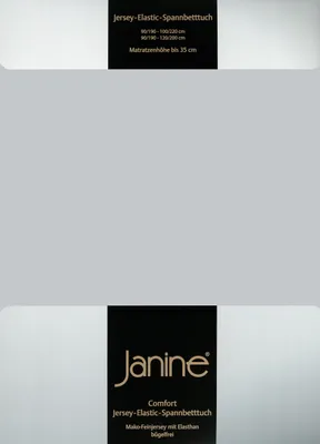 Produktbild von Janine Jersey Elastic Spannbetttuch 140x200 cm - 160x220 cm silber