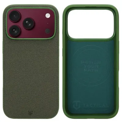 Zdjęcie produktu dla Etui ochronne MagForce WEARe Cover do iPhone 17 Pro/18 Pro, kolor: oliwkowy