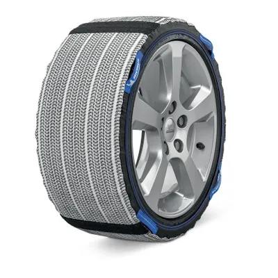 Zdjęcie produktu dla MICHELIN SOS Grip Evolution 5 - tekstylne nakładki na opony zimowe | Awaryjne łańcuchy na opony do samochodów | Szybki i prosty montaż | Wykonane z wytrzymałego materiału poliestrowego