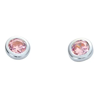 Produktbild von Miamar 01.1096P Damen Ohrstecker Silber Zirkonia rosa