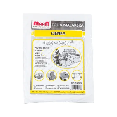 Obrázok produktu pre Maliarská zakrývacia plachta 4 x 5 m, tenká 6 µm, NK-213