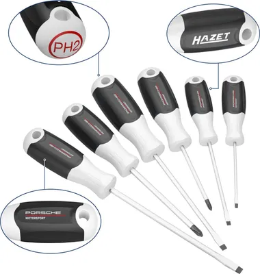 Produktbild von Hazet 811/6-PD Porsche Motorsport Edition Schraubendreher- Satz 6-tlg.