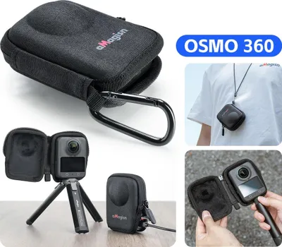 Immagine prodotto di Per DJI Osmo 360 Custodia rigida con accesso aperto per la ricarica Schwarz
