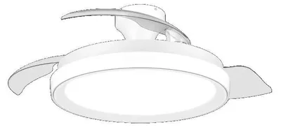Obrázok produktu pre Philips 8721103096104, Domáci lopatkový ventilátor, Biela, Strop, Plast, IP20, I