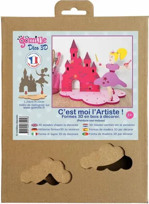 Zdjęcie produktu dla Drewniany zestaw Aladine do skompletowania - księżniczka i zamek