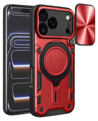 Produktbild von Techsuit - CamGuard Pro Hülle für iPhone 17 Pro - rot
