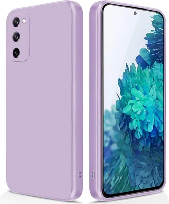 Produktbild von Silikon Hülle für Samsung Galaxy S20 FE Flüssigsilikon Dünn Gel Gummi Matt Kratzfeste Schutzhülle Lila