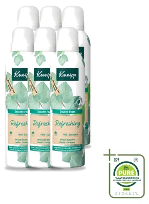 Zdjęcie produktu dla 6 opakowań pianki do kąpieli Kneipp o zapachu mięty i eukaliptusa - 200 ml - zestaw ekonomiczny - 6 sztuk
