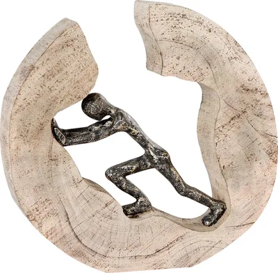 Produktbild von Casablanca by Gilde Dekofigur Skulptur Pushing bronze H. 29 cm,71805