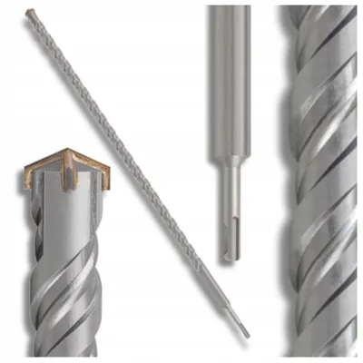 Obrázek produktu pro HuW Vrták do betonu Křížový SDS Plus 12x600 mm