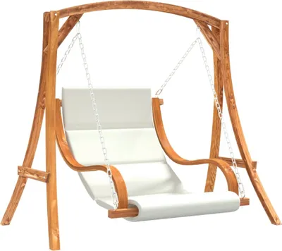 Produktbild von vidaXL Hollywoodschaukel mit Auflage Massivholz Fichte mit Teak-Finish