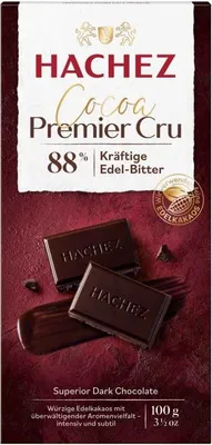 Produktbild von 100G Hachez Premiercru Schokolade 88%
