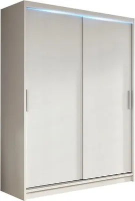 Produktbild von Masseno Schiebetürenschrank EDERA 200/210/60 cm 2-türig Schlafzimmer Schrank Kleiderschrank Weiß