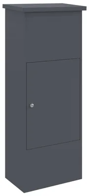 Produktbild von Paketdrop-Box mit Speicher Anthrazit 44,5 x 29 x 110,5 cm Stahl