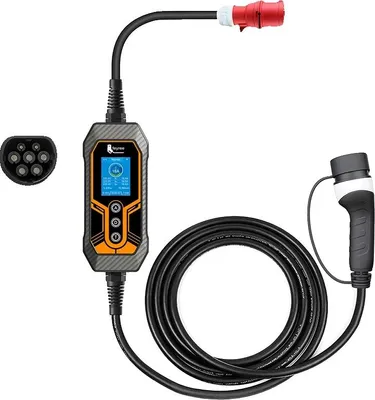 Zdjęcie produktu dla Przenośna ładowarka EV, inteligentne sterowanie za pomocą aplikacji, moc 11 kW, 11 kW 5 m Bez adaptera