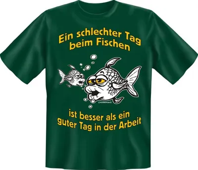 Produktbild von Ein schlechter Tag beim Fische - Textilien - T-Shirt