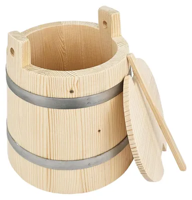 Produktbild von Bottich aus Holz kegelförmig 3 l mit Deckel