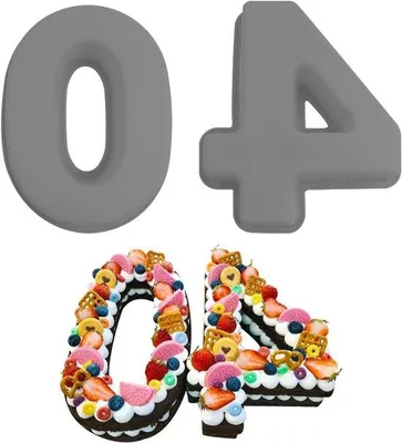 Produktbild von Silikonische Taartformen Set 40 Stück 25cm für Geburtstag und Hochzeit