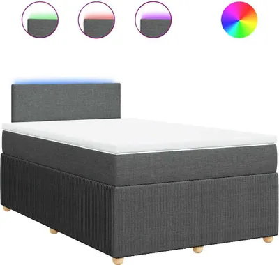 Obrázok produktu pre vidaXL Boxspring posteľ s matracom Tmavo šedá 120x200 cm Látka