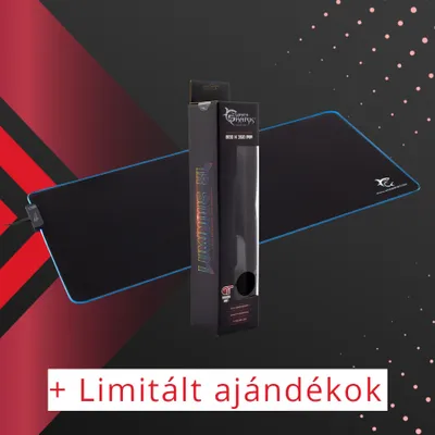 Produktbild von White Shark Luminous Gamer-Mauspad, 800 x 350 mm, einstellbare Farben