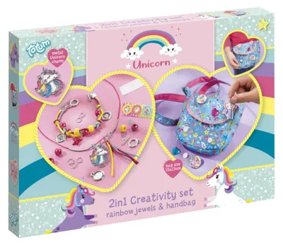Produktbild von Totum Unicorn 2 In 1, Schmuck-Bastelset für Kinder, 4 Jahr(e), Mehrfarbig