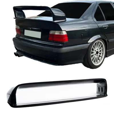 Für BMW 3er E36 Limo Coupe Kofferraumspoiler Heckspoiler Spoiler SCHWARZ GLANZ in der Farbe SCHWARZ von Jom Car-Parts GmbH