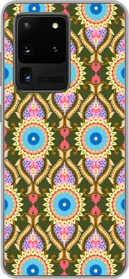 Produktbild von MuchoWow® Handyhülle Schutzhülle Hülle für Telefoonhoesje Samsung Galaxy S20 Ultra Design - Orient - Retro Silikon Softcase Handy Hülle - Karteninhaber