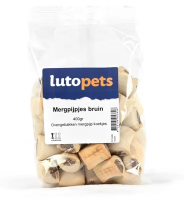 Produktbild von Lutopets Markknochen Braun – 400 g – Knusprige Hundekekse