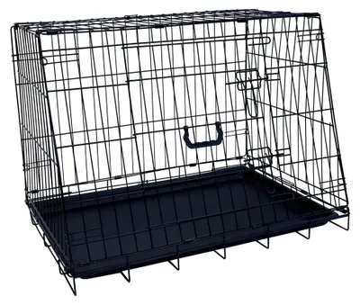 Produktbild von Faltbare schräg Hundebox - Mittel - 76x56x54cm