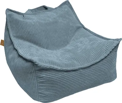 Image de Pouf Sako Bag fauteuil pour enfant Teddy Bear, esthétique, turquoise