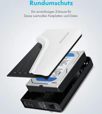 Produktbild von GRAUGEAR externe Festplatte 4TB für PS4/PS5 USB-C/USB-A