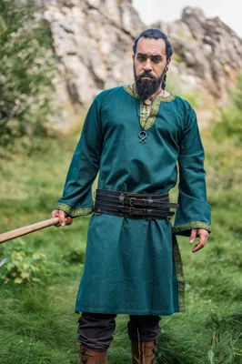 Produktbild von Tunika mit Bordüre "Halvor" Grün XXXL