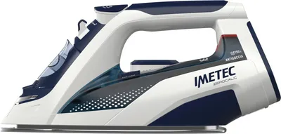 A studio shot of a modern steam iron.