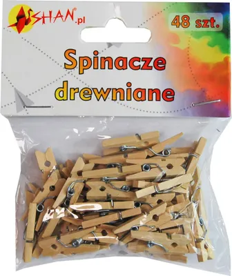 Produktbild von Naturholzklammern 2,5 cm 48 Stück Shan SS02