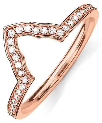 Produktbild von Thomas Sabo TR2070-416-14 Ring Damen Tempelspitze Silber Rosé Vergoldet Gr. 56